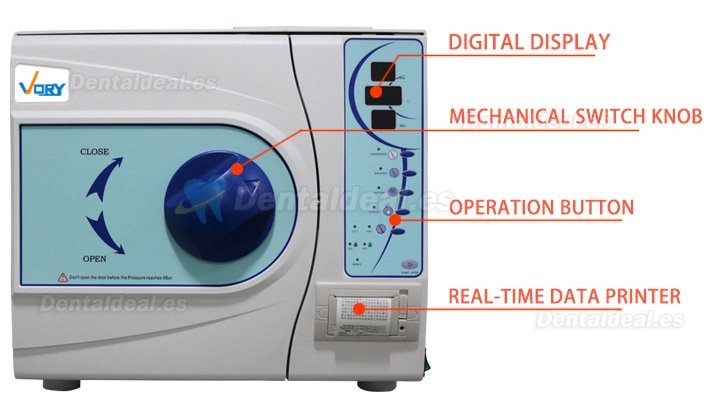 VORY VORY-II 12L-23L Autoclave de Vapor al vacío Esterilizador+Impresora